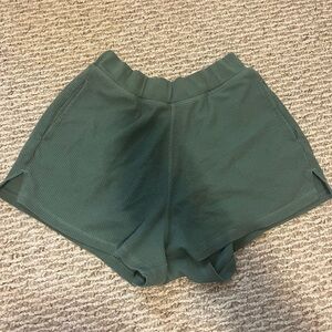 Gymshark Waffle Knit Green Shorts